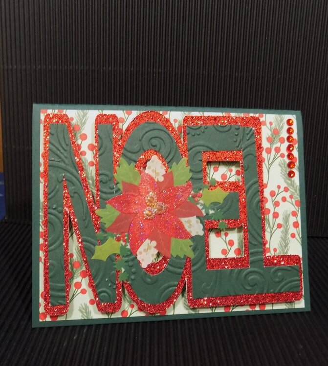 Three Dimensional Noel Paper Pieced Card