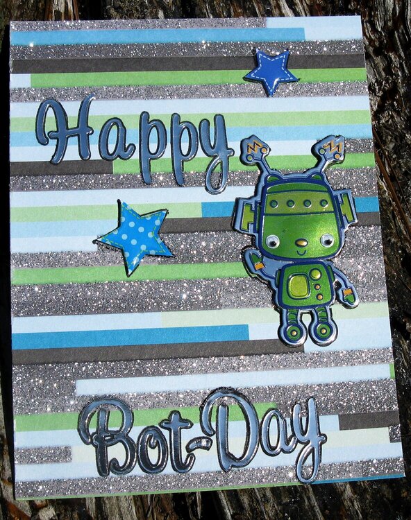 Happy Bot-Day Robot Birthday Card