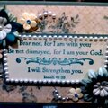 Floral Encouragment Card with Bible Verse