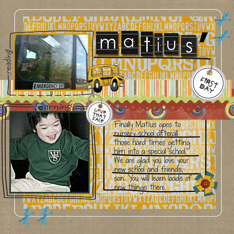 Matius&#039; 1st Nursery School Day