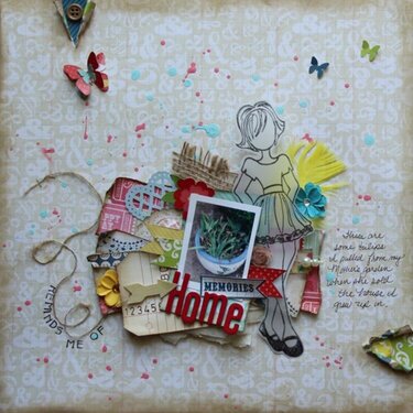 Reminds Me of Home, Little Red Scrapbook July Kit