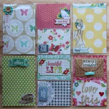 Project Life Sample Spread, Little Red Scrapbook July Kit