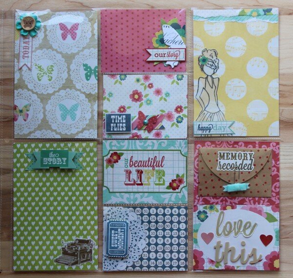 Project Life Sample Spread, Little Red Scrapbook July Kit