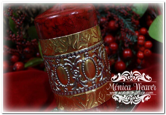 Hand Embossed Candle