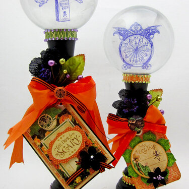 Graphic 45 Eerie Tale Crystal Ball Centerpieces