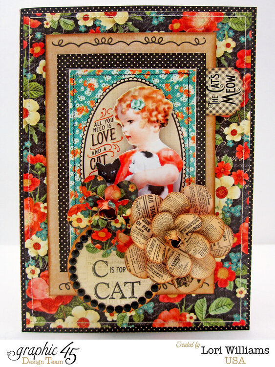 Raining Cats and Dogs Graphic 45 Card