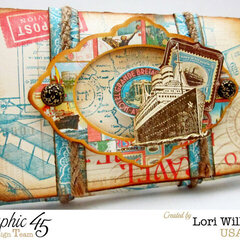 Travel Wallet with Graphic 45 Come Away with Me Collection