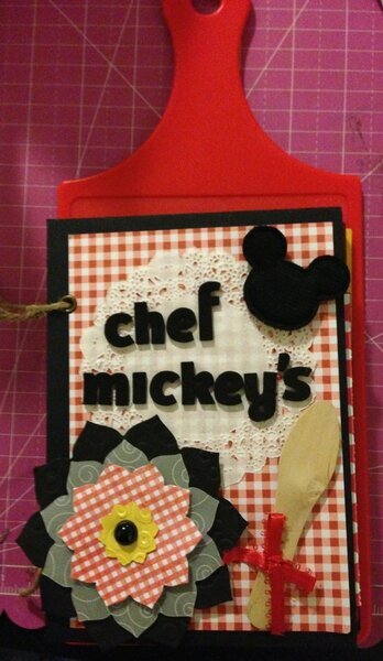 Disney Chef Mickey Cutting Board 3d Mini Album
