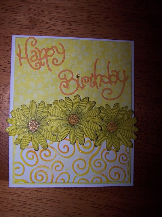 Daisy birthday card