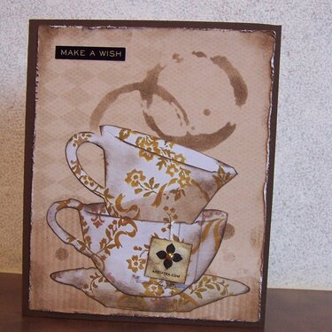 Tea cup Birthday Card