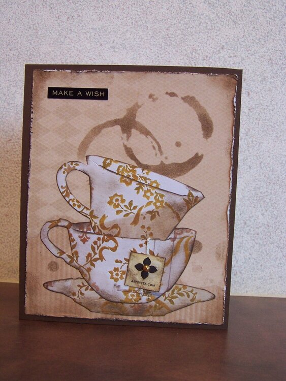 Tea cup Birthday Card
