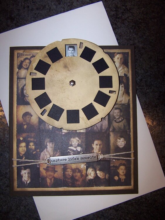 Picture wheel birthday card