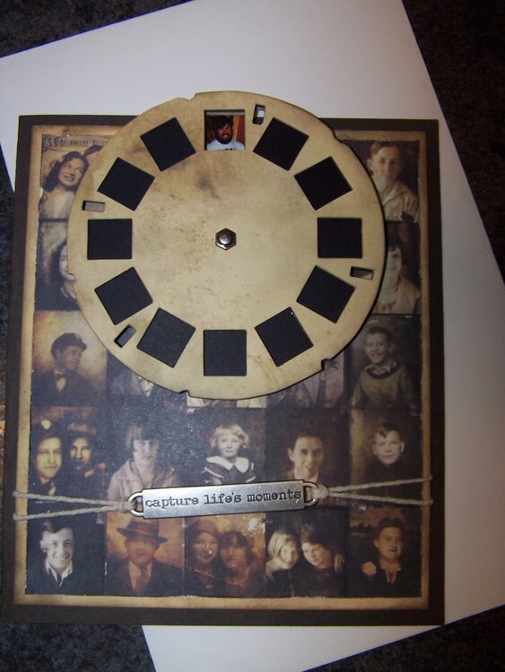 Picture wheel birthday card