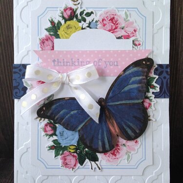 Butterfly Thinking of You card