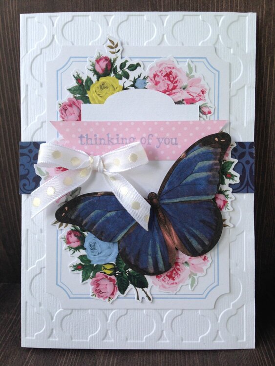 Butterfly Thinking of You card