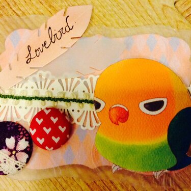 Lovebird blessing card2