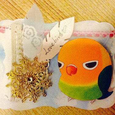 Lovebird blessing card1