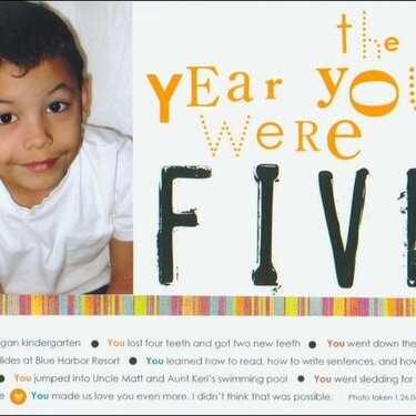 The Year You Were Five