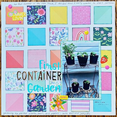 First Container Garden