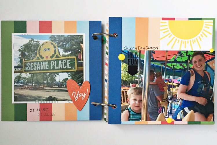 Sesame Place Mini Album Pages 1 &amp; 2