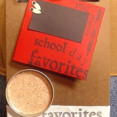 {school days mini clipboard/book}