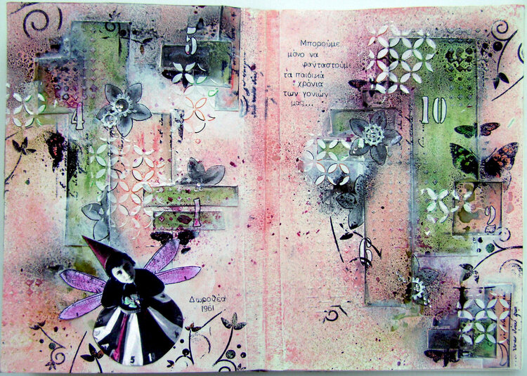 Art journal page - we can only imagine