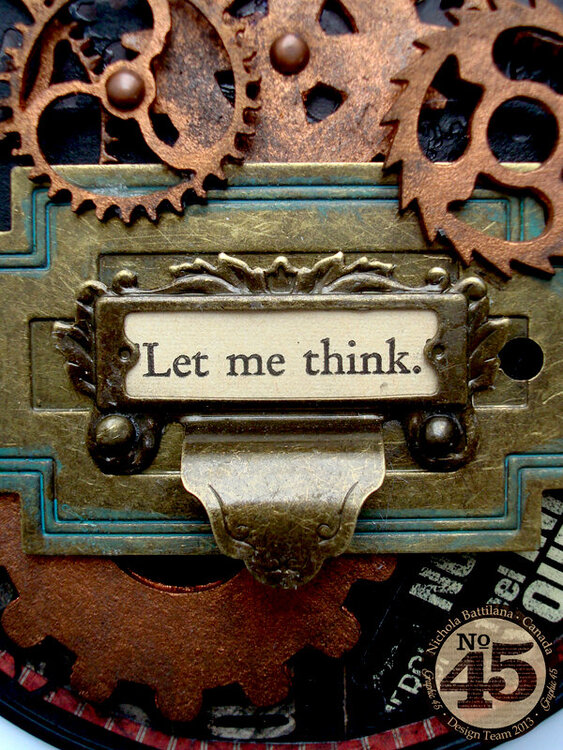 Altered Typography Steampunk Sign