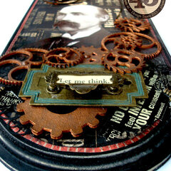 Altered Typography Steampunk Sign
