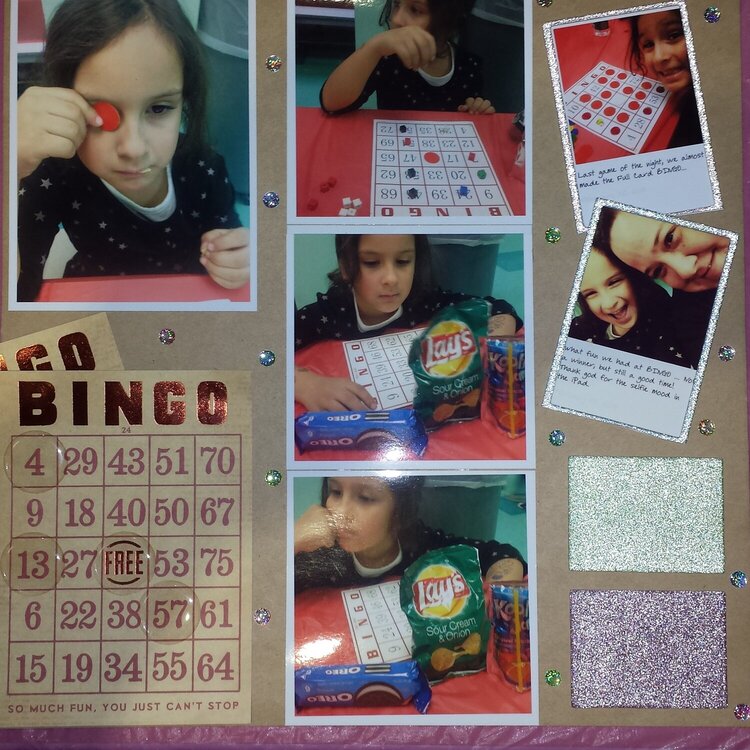 BINGO - Right Side of two page layout