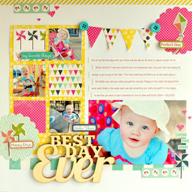 My Creative Scrapbook Creative kit layout by Ginger