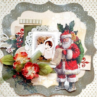 My Creative Scrapbook Dec limited edition page by Maiko