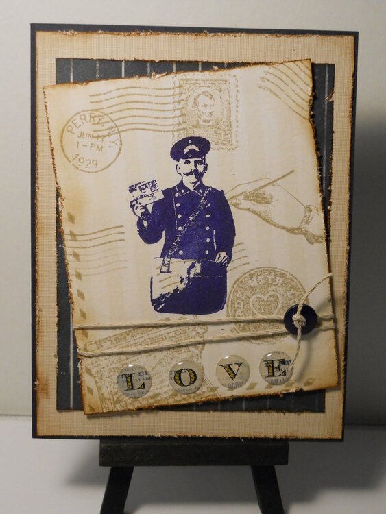 Vintage Postage from Deep Red Cling Stamps