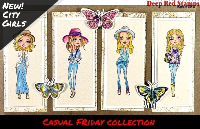 City Girls - Casual Friday from Deep Red Stamps