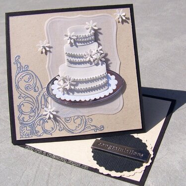 Fleur Scroll by Deep Red Stamps