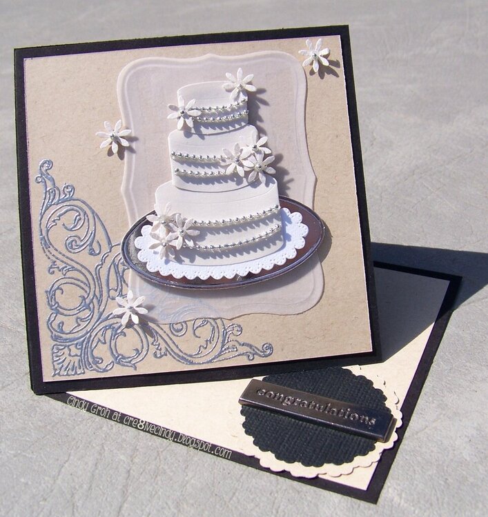 Fleur Scroll by Deep Red Stamps