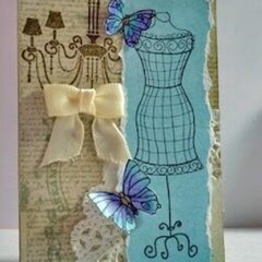 Dress Form Wire Frame from Deep Red Cling Stamps