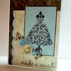 Dress Form Flourish from Deep Red Cling Stamps