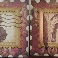 Victorian Ladies from Deep Red Cling Stamps