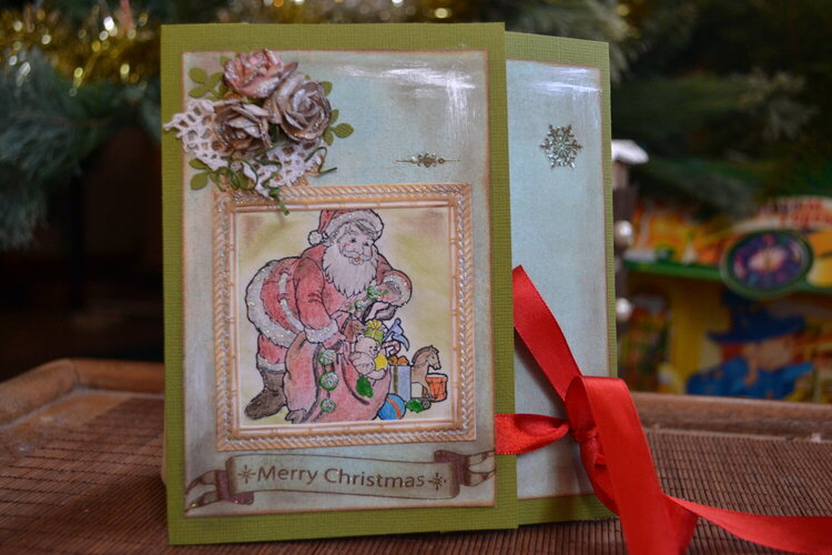 NY card with Santa