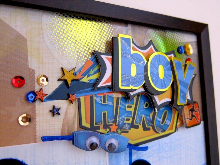Superhero Boy Wall Hanging - Paper House Productions