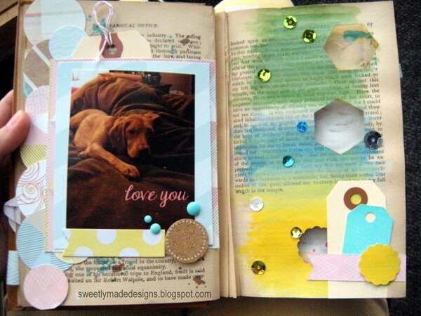 More Happy Little Moments Altered Book-More Peaks 
