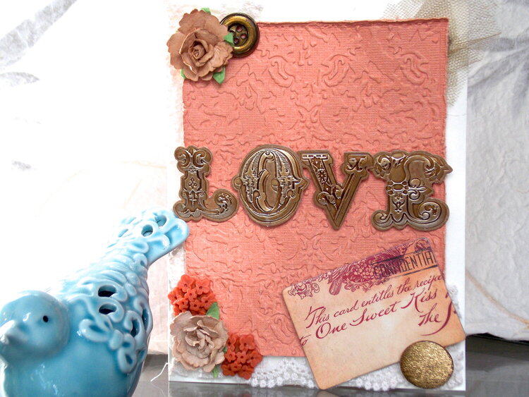Victorian themed &quot;Love&quot; card