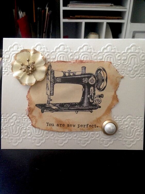 You are Sew Perfect greeting card