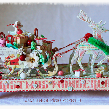 Christmas Sleigh - Prima Sweet Peppermint