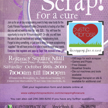 SCRAP for a CURE Flyer
