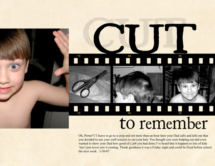 A Cut to remember