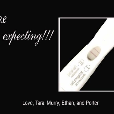 We're expecting!