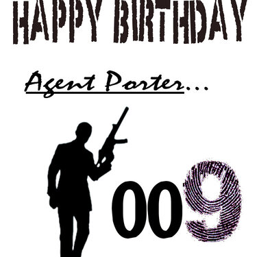Cake print for Porters Spy party