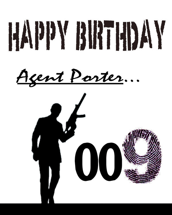 Cake print for Porters Spy party