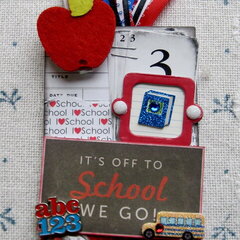 Off To School Library Card